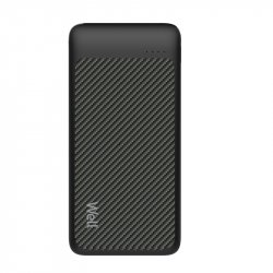 Acumulator extern powerbank 10000mAh 2.1A negru Well