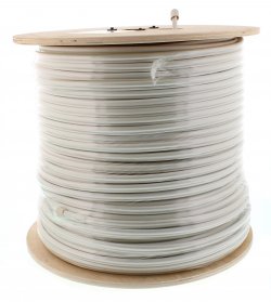 Cablu coaxial RG6 cu sufa 75R cupru ecranat cu folie Al -fire CU 48X0.12, 1ml, Well