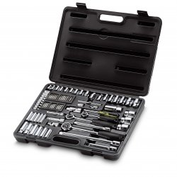 Trusă 75 piese tubulare în sistem metric 1/2" - 3/8" si 1/4", 1-87-193 Stanley