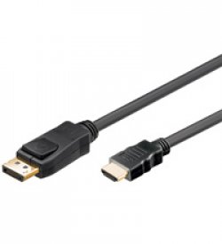 Cablu DisplayPort tată - HDMI tată contacte aurite 2m Goobay