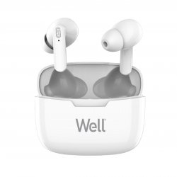 Căști Bluetooth TWS in-ear Well Boost alb