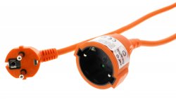 Cablu prelungitor 10m 1.5mm portocaliu IP20, Well