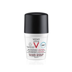 Deodorant roll-on antiperspirant anti-urme pentru bărbați 48h, 50 ml, Vichy Homme