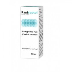 Spray pentru răni și leziuni cutanate, Raniseptol, 125 ml, Zdrovit