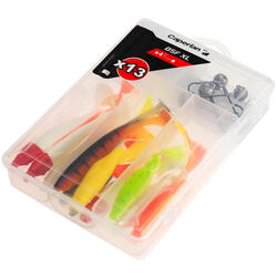 LURE FISHING SOFT LURES BOXSB PRCH - Fluo orange, Fluo yellow - Caperlan -  Decathlon