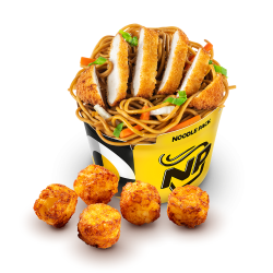 Noodle Pack Șnițel + snack Hash Bites image