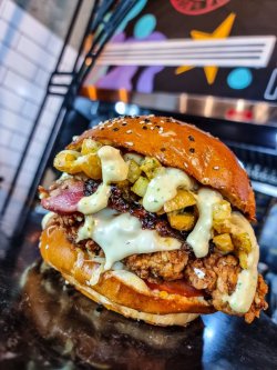 The Mighty Garlic Chicken Burgr image