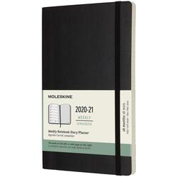 Agenda 2020-2021 - Moleskine 18-Month Weekly Notebook Planner - Black, Large, Soft Cover