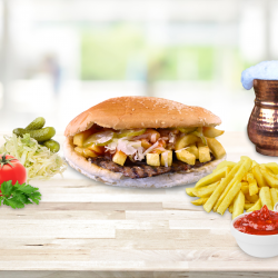Hamburger de vită meniu image