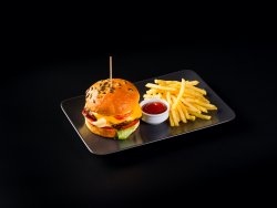 Clasic Burger & Fries image