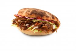 Kebab pui și cartofi prăjiți image