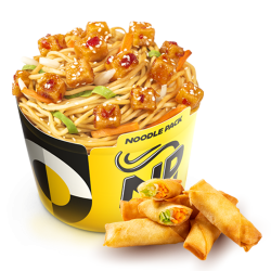 Noodle Pack Sticky Tofu 370g + Spring Rolls 70g image