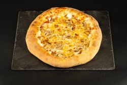 Pizza pollo cu blat cheesy 28 cm image
