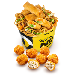Noodle Pack Spring Rolls + Cheesy Bites la alegere image