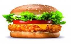 Crispy Chicken Burger + cartofi prajiți image