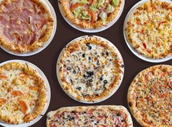 Oferte | 5 pizza mari + 3 sosuri + suc 2l image
