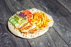 Wrap de pui la farfurie image