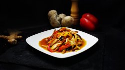 Legume la wok în stil asiatic image