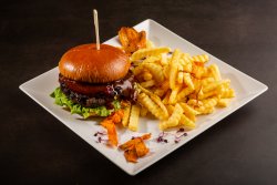Burger cu ceapă caramelizată image