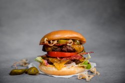 Double cheeseburger image