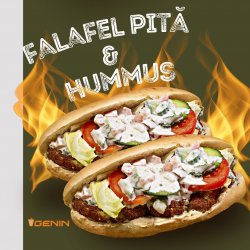 Falafel cu humus la pita image