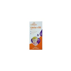 Calciu + Vitamina D3 sirop Alinan, 150 ml, Fiterman