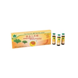 Ginkgo Biloba și Ginseng Extractum, 10 fiole, Yongkang International
