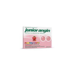Junior Angin cu aromă de căpșuni pentru copii, 24 pasile, Klosterfrau