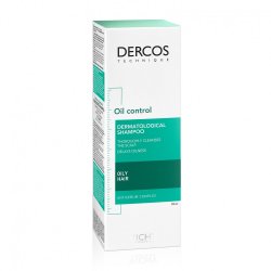 Şampon sebocorector pentru păr gras Dercos, 200 ml, Vichy