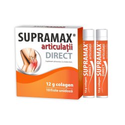 Supramax articulații Direct 12g colagen, 10 fiole, Natur Produkt
