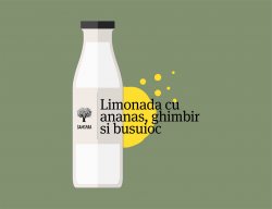 Limonadă cu ananas, ghimbir şi busuioc image