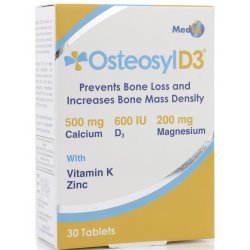 Osteosyl D3 cu vitamina K si zinc, 30 comprimate, MedEq