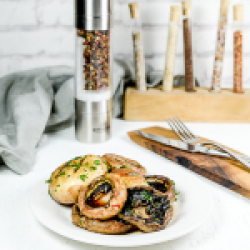 Grilled mushrooms image