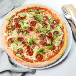 Local sausage pizza image