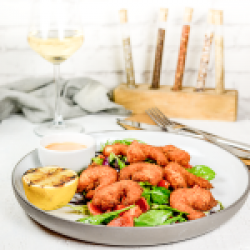Crispy prawns & chili souce image