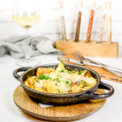 Baked potatoes&cheese image