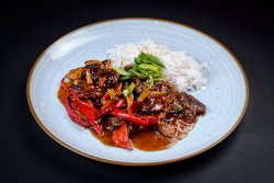 Tigaie de vită spicy kabo cu orez image