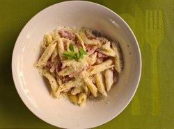 Penne carbonara image