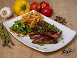 Coaste de porc grill cu sos barbecue image