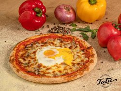 Pizza cu ou image