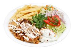 Kebab mixt la farfurie image