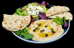 Hummus & avocado platter   image