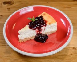 Homemade cheesecake image