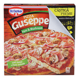 Guseppe Pizza Cu Sunca Si Ciuperci425G