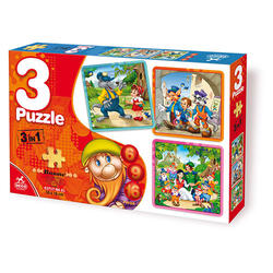 Puzzle 3In1, 6/9/16 Piese 21X15Cm 3+