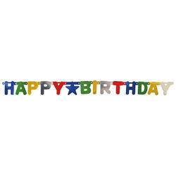Ghirlanda Metalica Happy Bithday