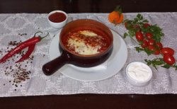 Piept de pui cu mozzarella și sos de roșii image