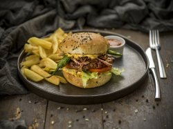 Burger Diavolino cu cartofi dippers image