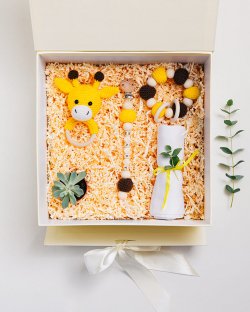 New Baby. Giraffe Giftbox
