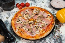 Pizza prosciutto funghi 40 cm image